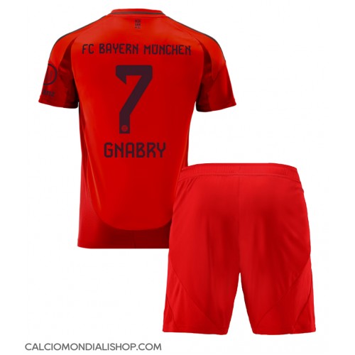 Maglie da calcio Bayern Munich Serge Gnabry #7 Prima Maglia Bambino 2024-25 Manica Corta (+ Pantaloni corti)